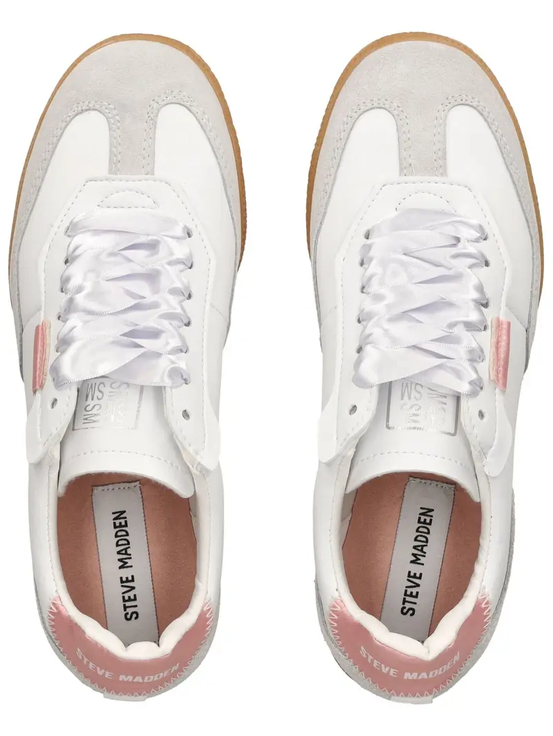 STEVE MADDEN Sneaker bassa grigio chiaro / rosa / bianco miniatura 2