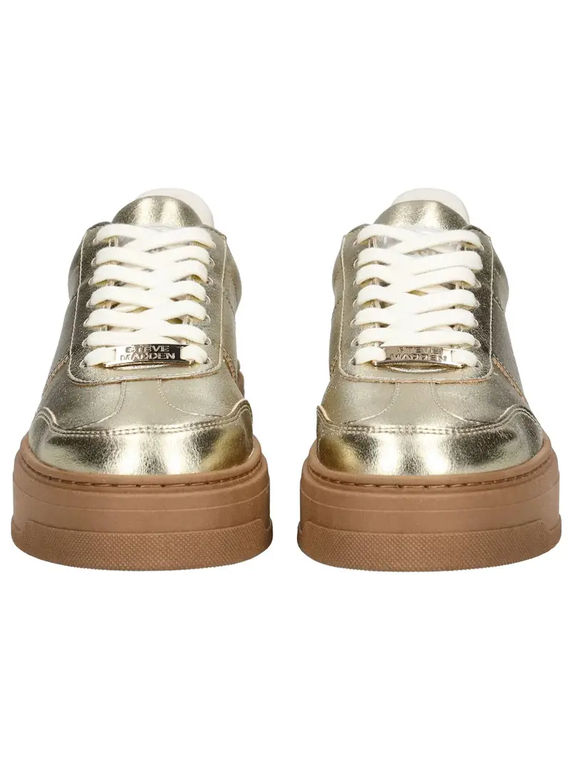 Sneaker bassa marrone / oro miniatura 3