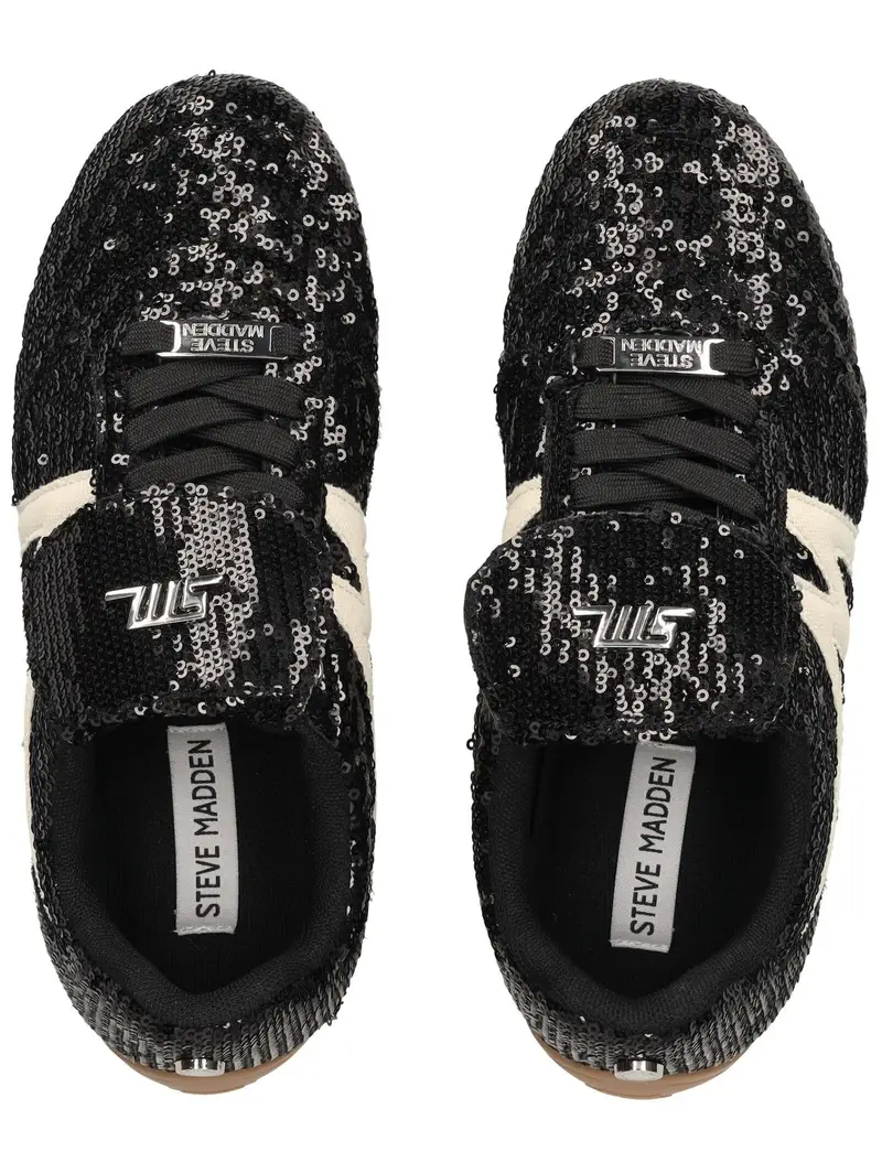 STEVE MADDEN Sneaker bassa nero / bianco miniatura 2