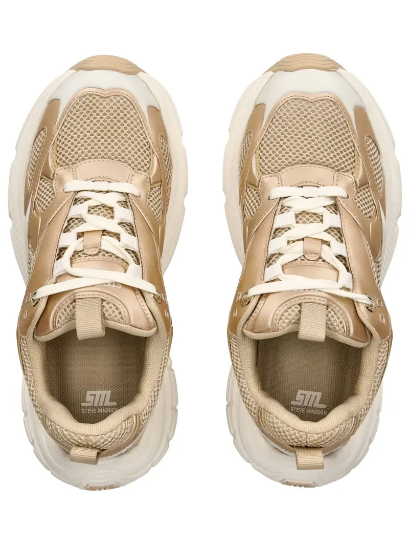 STEVE MADDEN Sneaker bassa oro / bianco miniatura 2