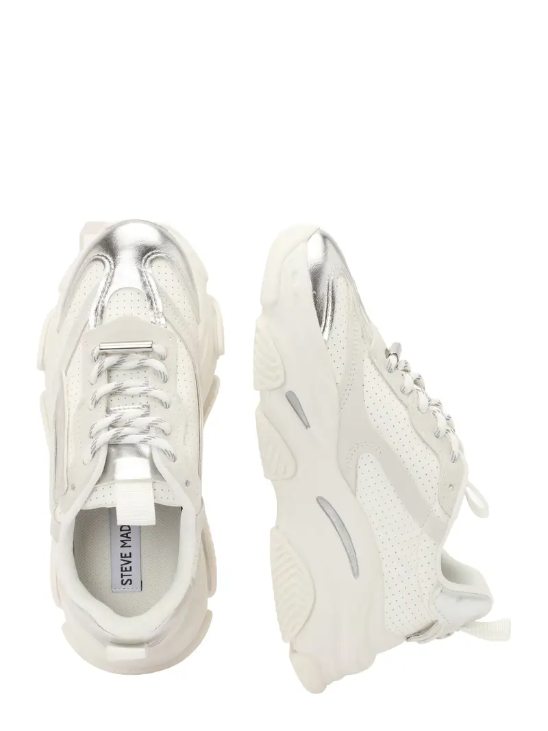 Sneaker bassa Posses beige / écru / argento miniatura 2