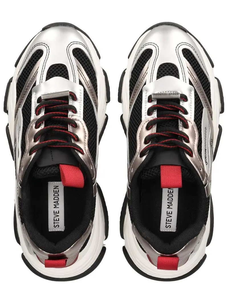 STEVE MADDEN Sneaker bassa 'POSSESSION-E' bronzo / rosso / nero / argento miniatura 2