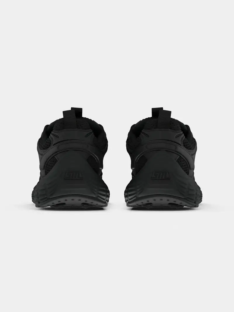 Sneaker bassa Power 1 grigio argento / nero miniatura 3