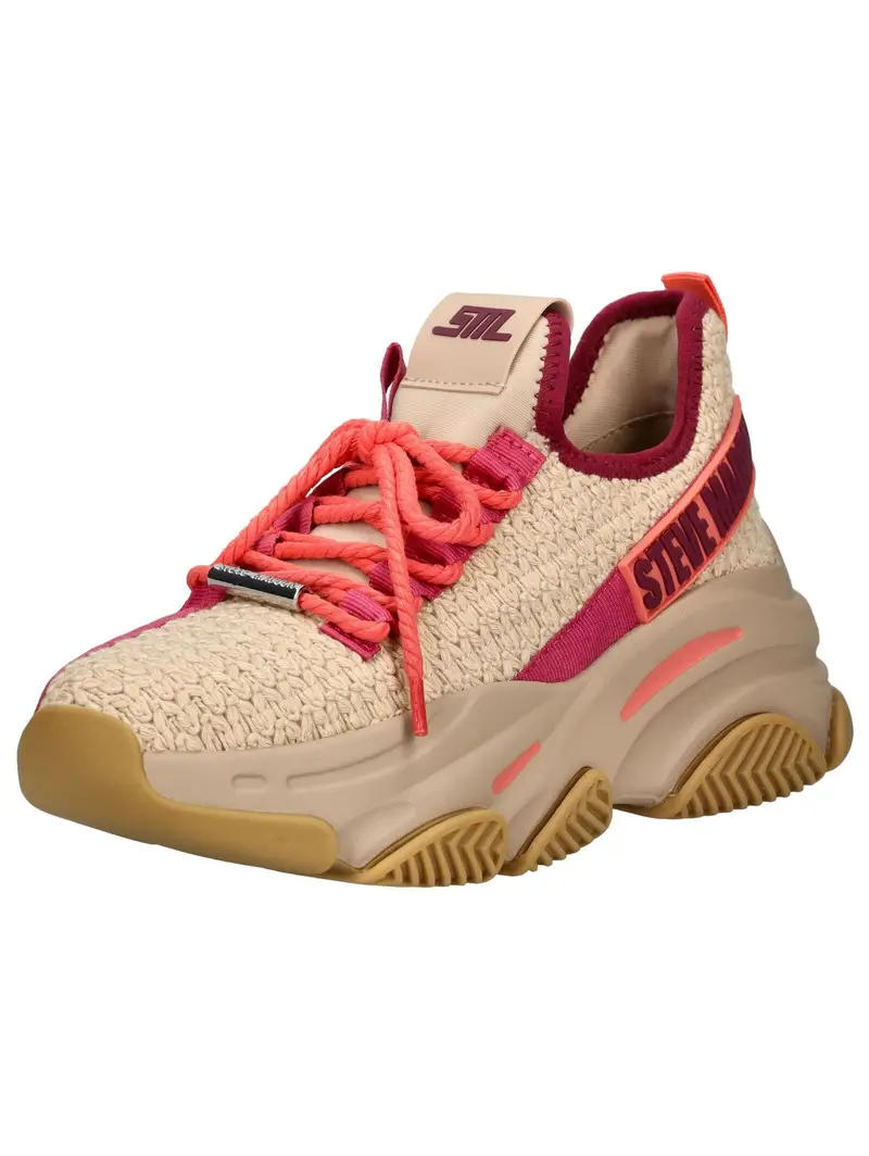 STEVE MADDEN Sneaker bassa 'Project'  beige / crema / rosa / nero