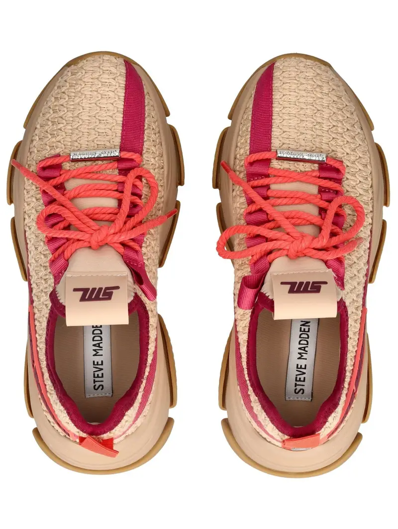 STEVE MADDEN Sneaker bassa 'Project' beige / crema / rosa / nero miniatura 2
