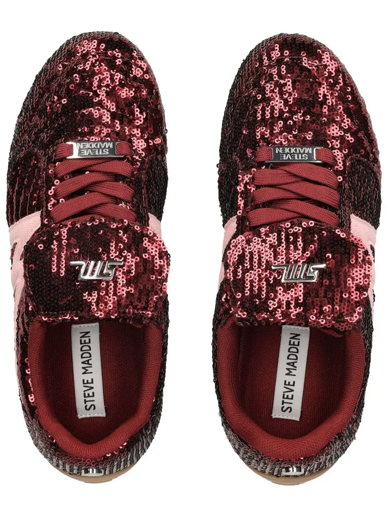 STEVE MADDEN Sneaker bassa rosa / rosso vino miniatura 2