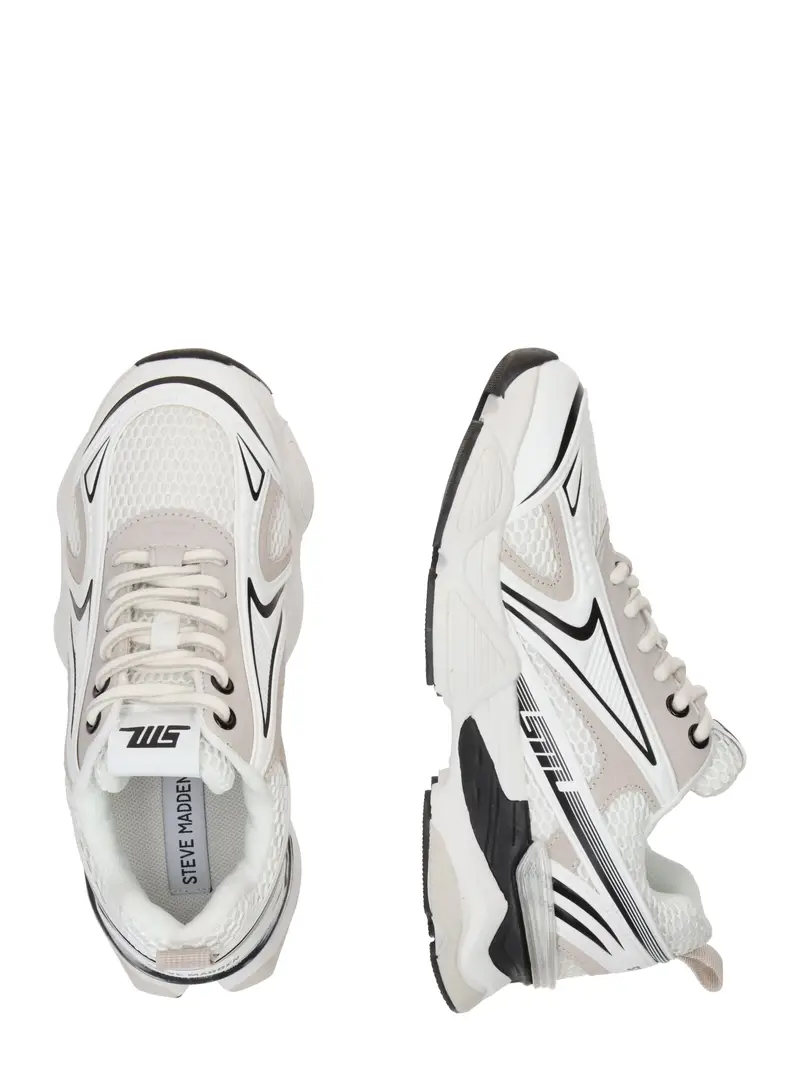 Steve Madden Sneakers bassa crema, nero e bianco miniatura 2