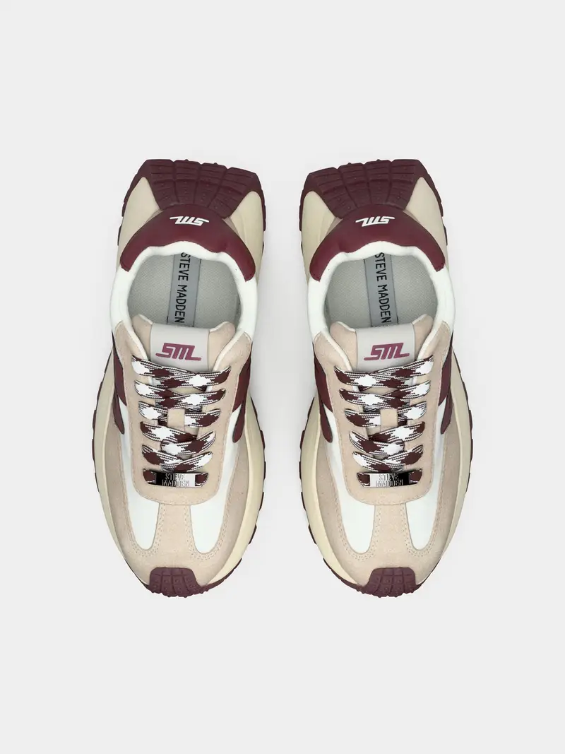 Sneaker bassa Supercampo beige / rosso ciliegia / bianco miniatura 3