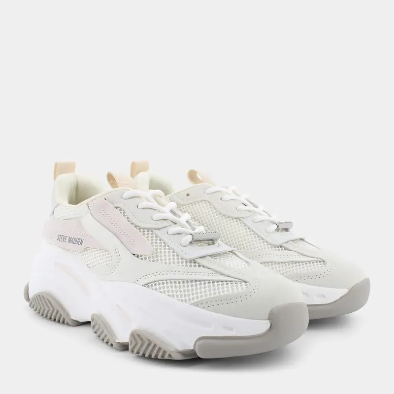 Sneakers Steve Madden da Donna, bianco miniatura 2
