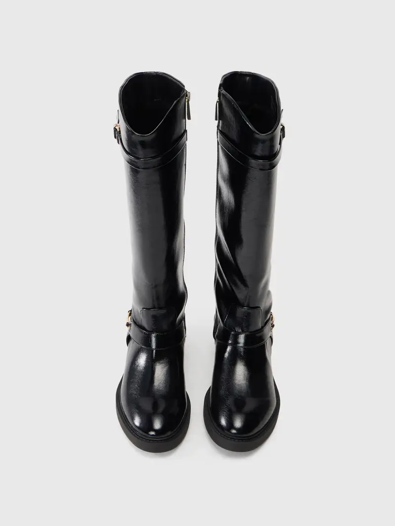 Steve Madden Stivale Landslide nero in finta pelle miniatura 3