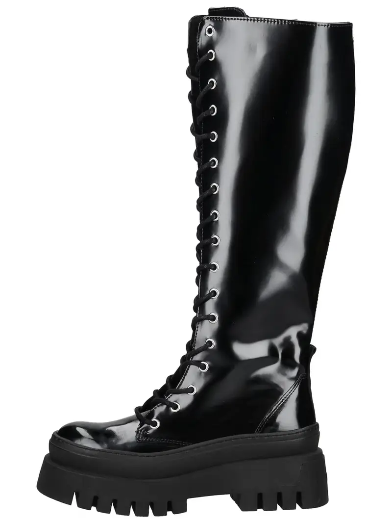 Stivale stringato nero miniatura 2