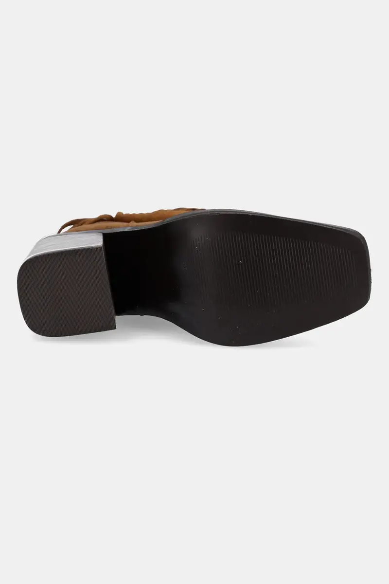 stivaletti alla caviglia in camoscio Pia-F donna colore marrone 11004805 miniatura 5