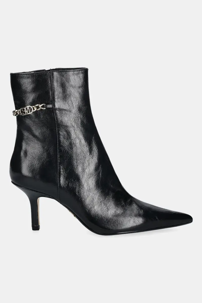 stivaletti alla caviglia in pelle Auora Nero miniatura 2
