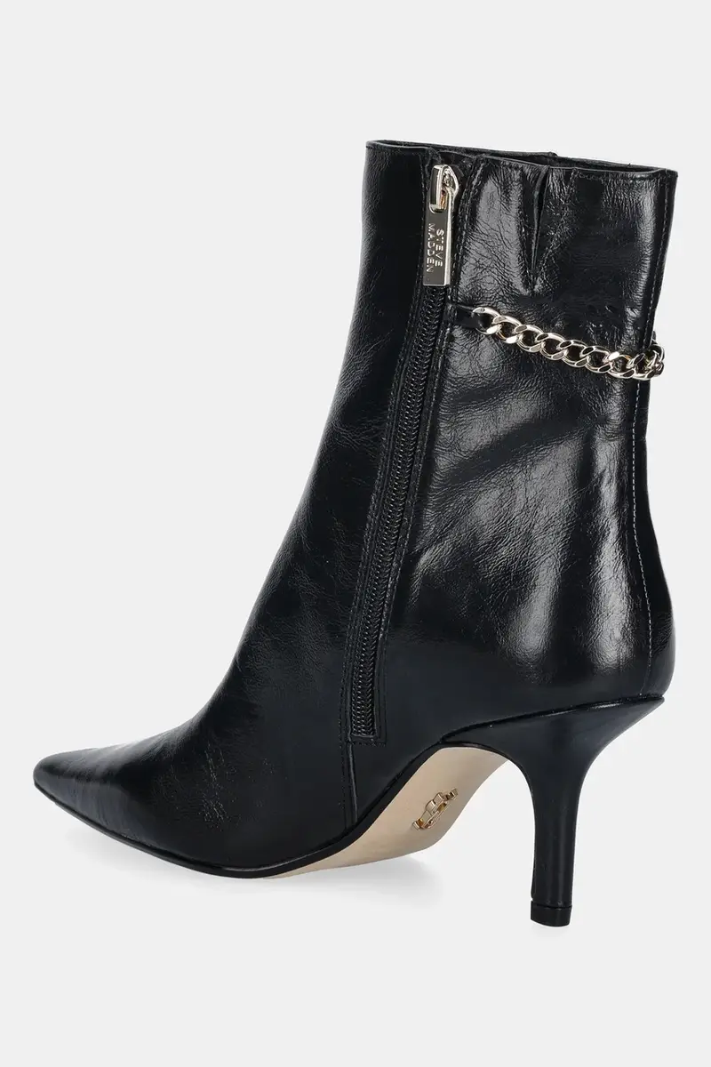 stivaletti alla caviglia in pelle Auora Nero miniatura 3