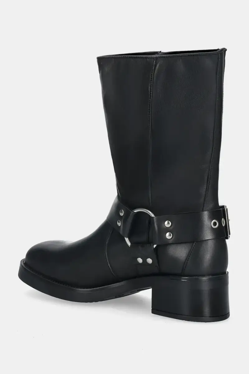 stivaletti alla caviglia in pelle Blessing donna colore nero 11003172 miniatura 3