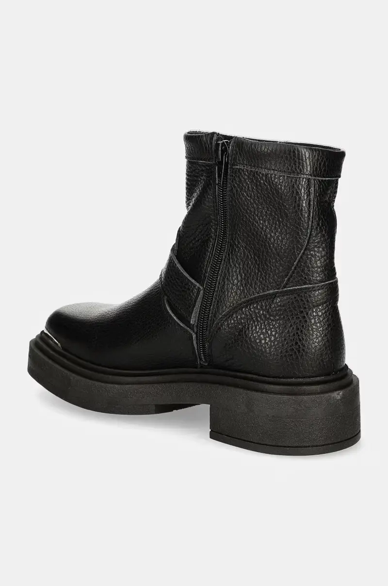 stivaletti alla caviglia in pelle Choice Nero miniatura 3