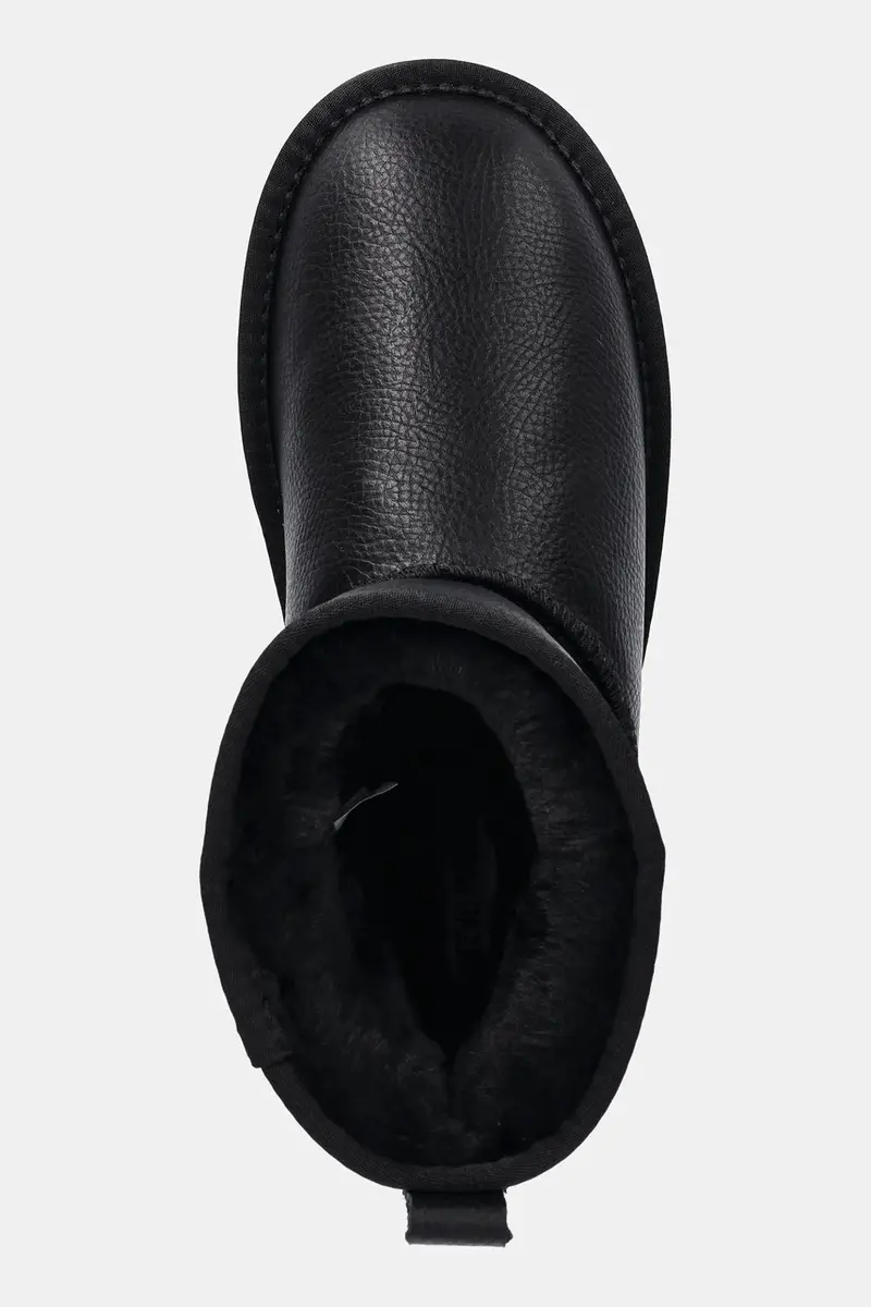 stivaletti alla caviglia in pelle Tessah Nero miniatura 4