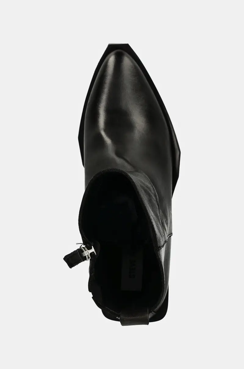 stivaletti alla caviglia in pelle Xylena donna colore nero SM11003317 miniatura 4