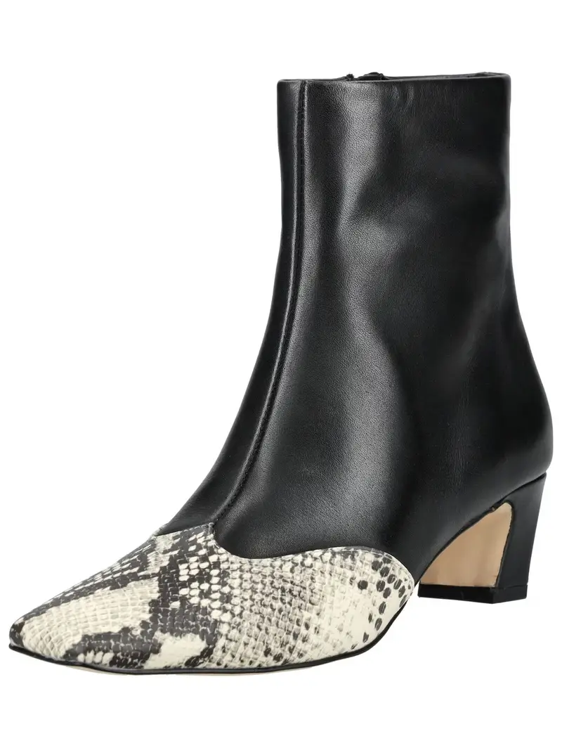 Stivaletto avorio / nero