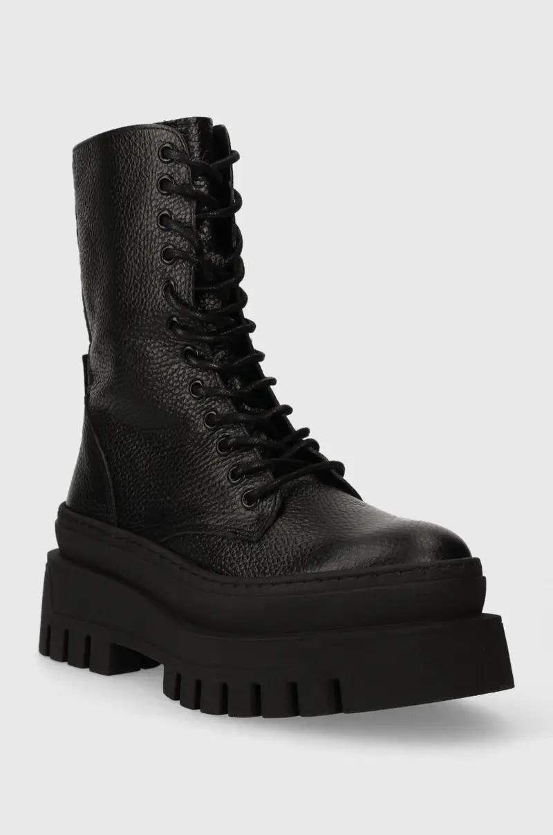 stivali da motociclista in pelle Coast Nero miniatura 2