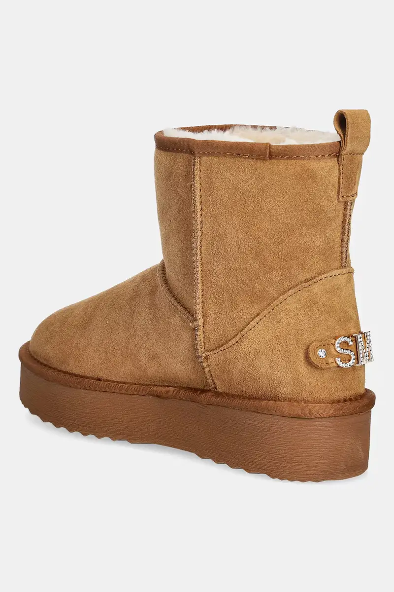 stivali da neve in camoscio Tessah Marrone miniatura 3