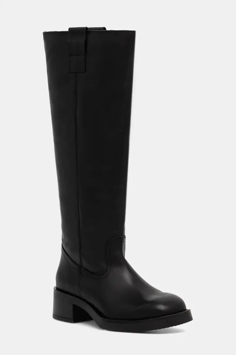 stivali in pelle Banner donna colore nero 11003092