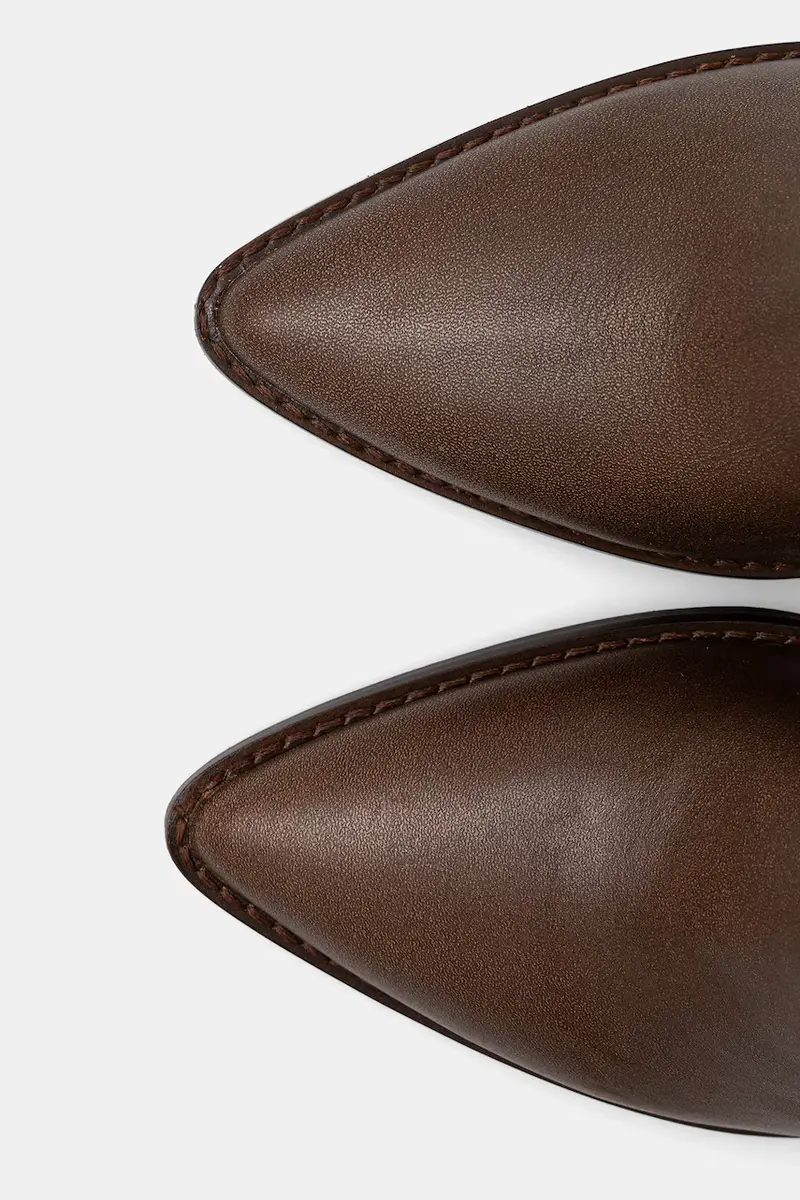 stivali in pelle Bixby Marrone miniatura 4