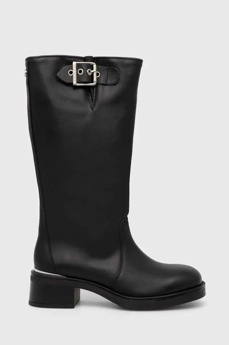 stivali in pelle Bonna donna colore nero SM11003091 miniatura 2