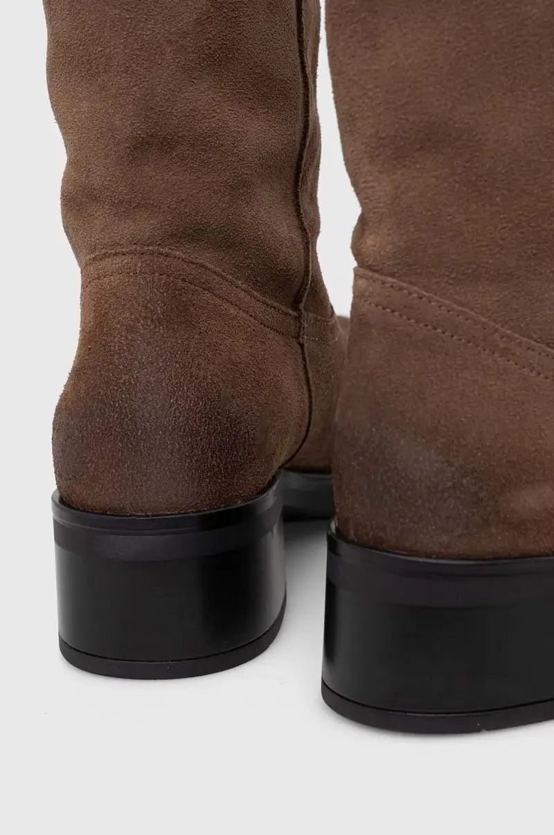 stivali in pelle scamosciata Banner donna colore marrone SM11003092 miniatura 3