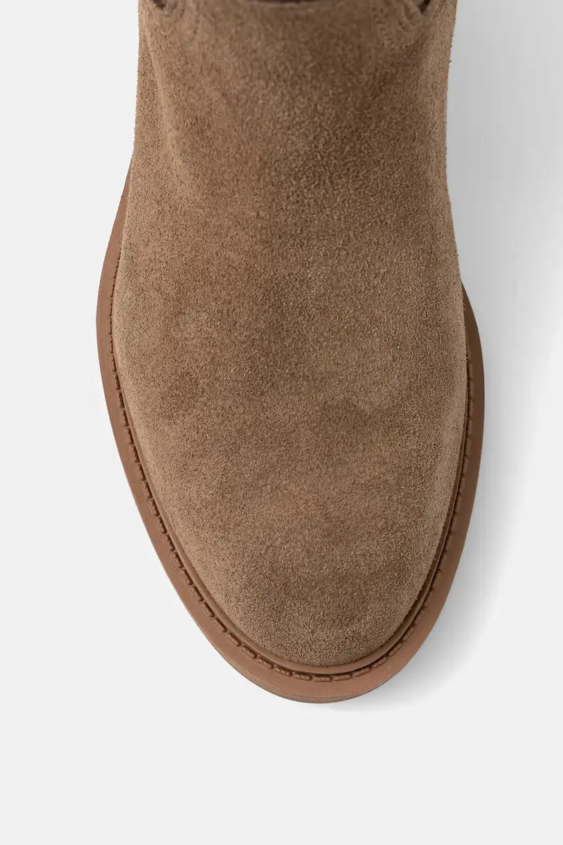 stivali in pelle scamosciata La Rue donna colore beige 11004871 miniatura 4