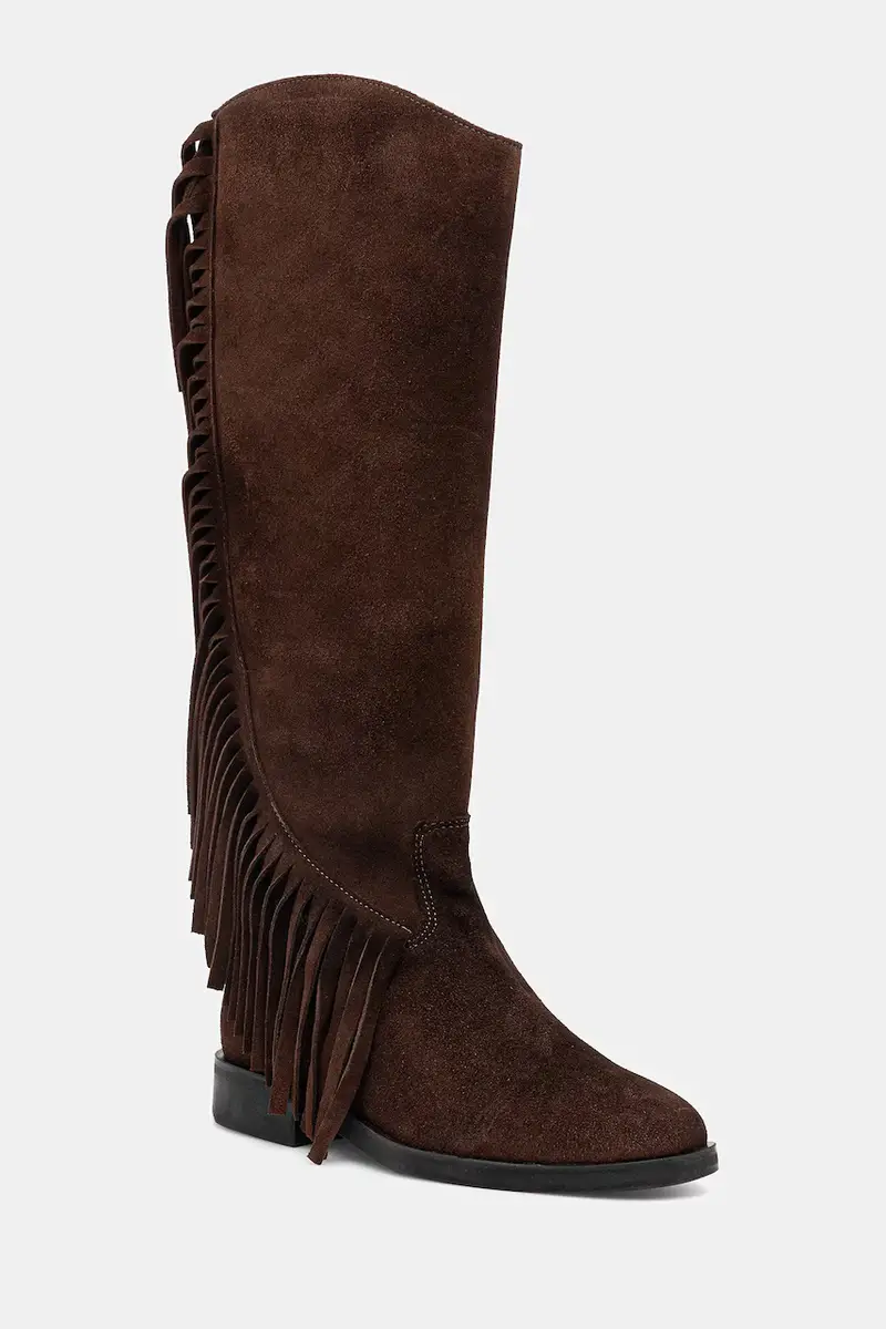 stivali in pelle scamosciata Nigella donna colore marrone 11004914