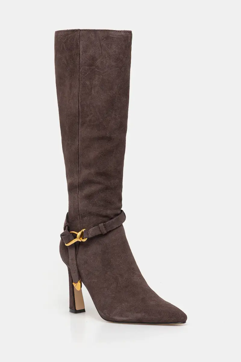 stivali in pelle scamosciata Sirrens donna colore marrone 11004776