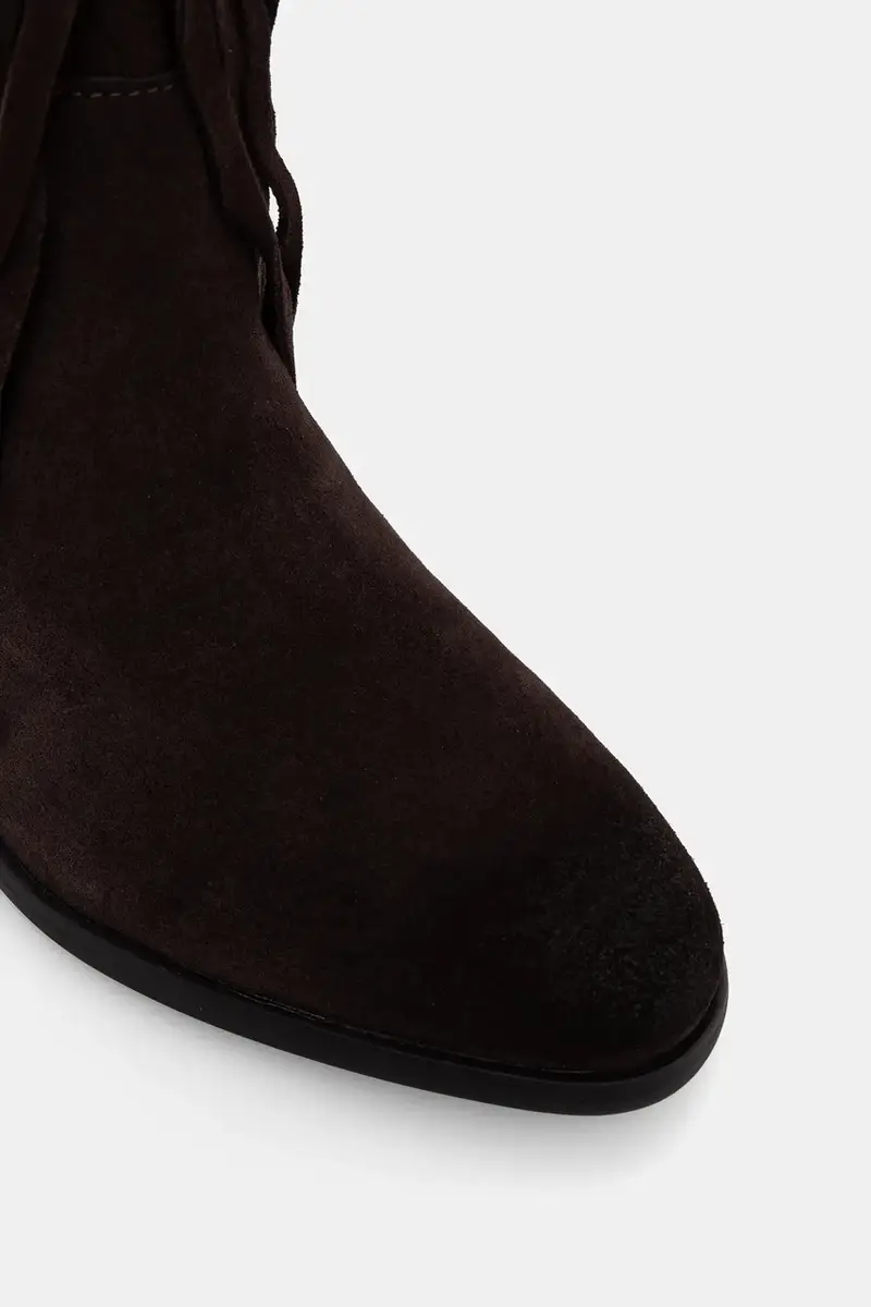 stivali in pelle scamosciata Spur donna colore marrone 11003916 miniatura 4