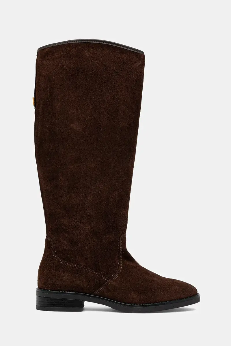stivali in pelle scamosciata Vlora donna colore marrone 11004761 miniatura 2