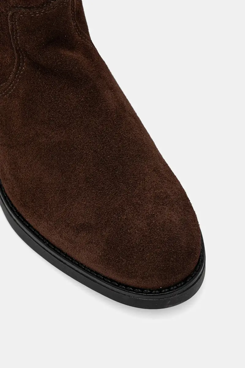 stivali in pelle scamosciata Vlora donna colore marrone 11004761 miniatura 4