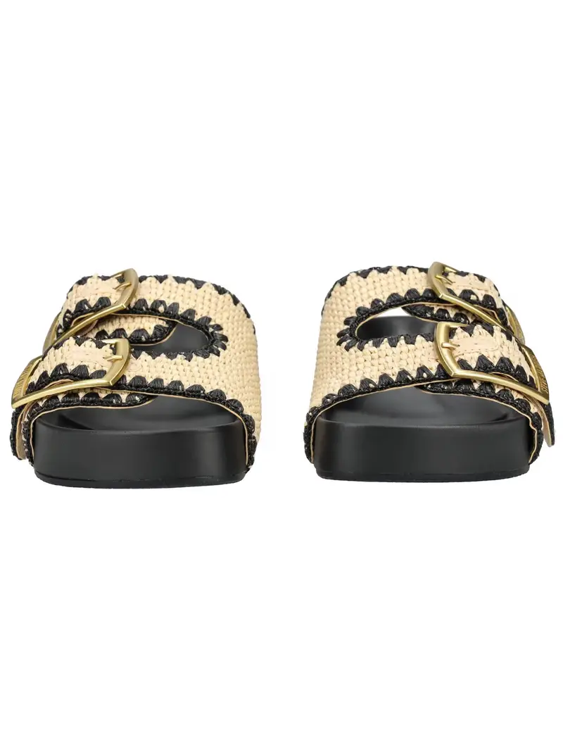 Zoccoletto beige / nero miniatura 3