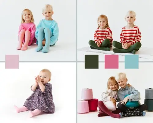 STEVEN Collant in cotone liscio e liscio per bambini/Altezza 68 cm-158 cm/Perfetto per le giornate più miniatura 3