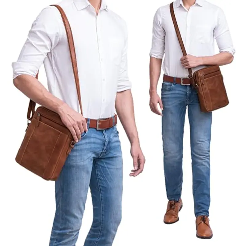 STILORD Borsello Uomo Marrone 1600589 miniatura 3