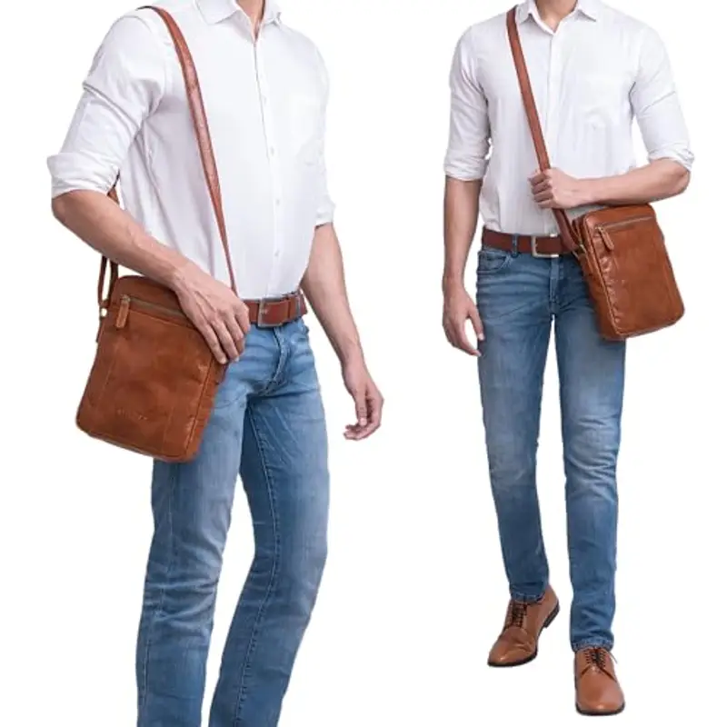 STILORD Borsello Uomo Marrone 1600590 miniatura 2