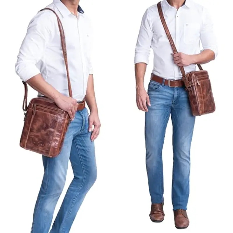 STILORD Borsello Uomo Marrone 1600594 miniatura 2