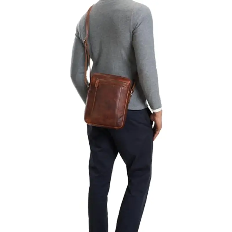 STILORD Borsello Uomo Marrone 1600591 miniatura 2