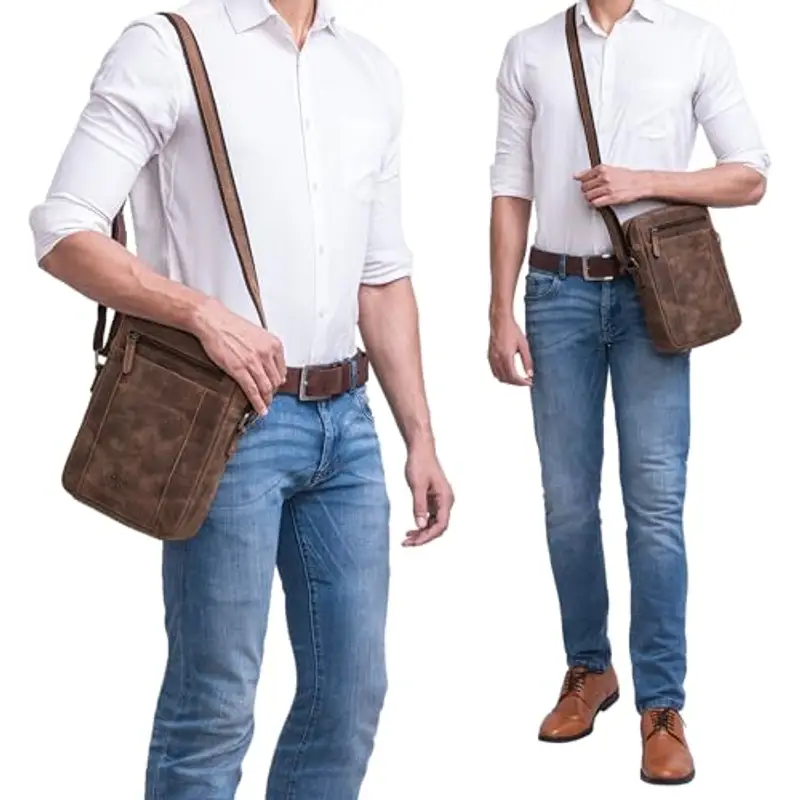 STILORD Borsello Uomo Marrone 1581555 miniatura 3