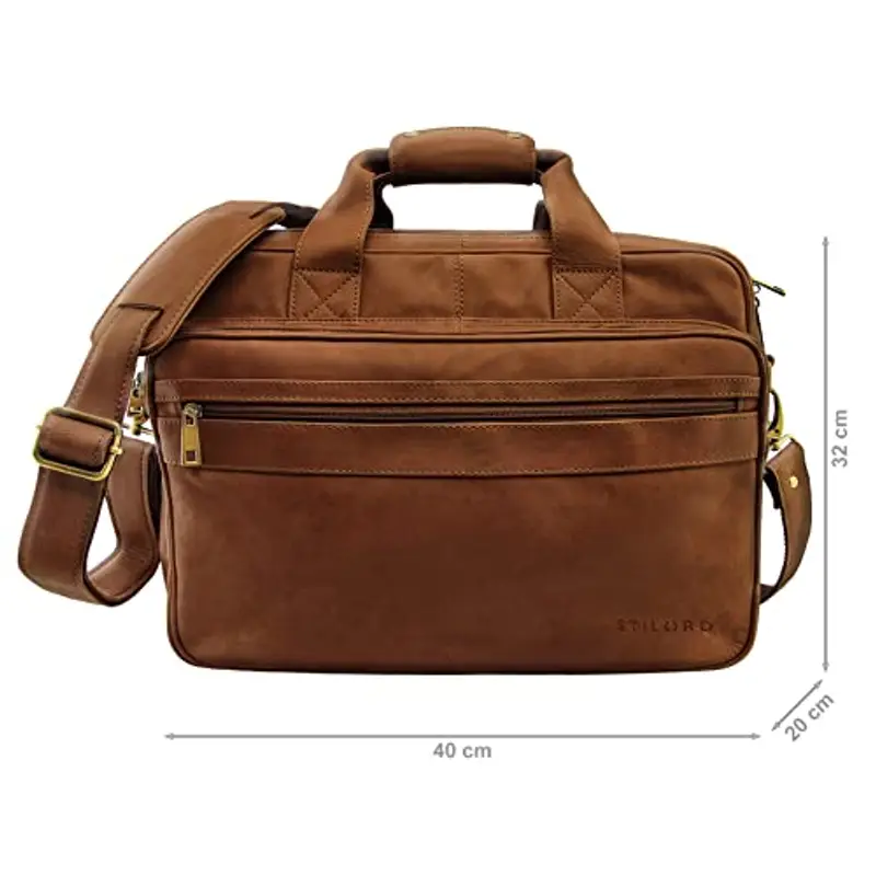 STILORD Portadocumenti Marrone 2300545 miniatura 2