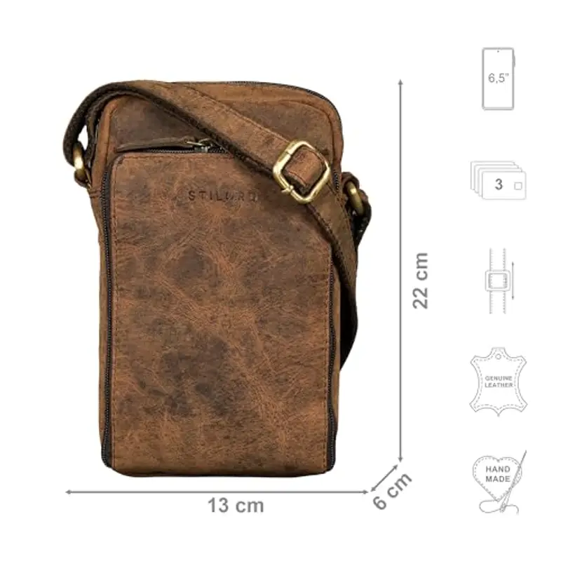 STILORD Borsello Uomo Marrone 2197095 miniatura 2
