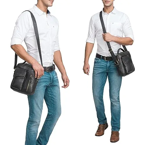 STILORD Borsa a tracolla Uomo Nero 3516902 miniatura 2