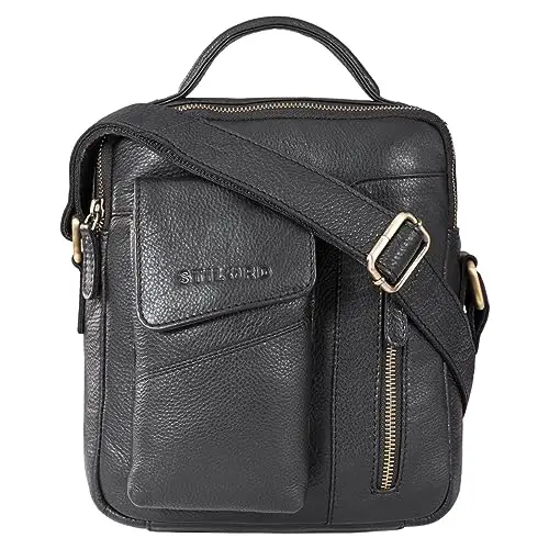 STILORD Borsa a tracolla Uomo Nero 3516902 miniatura 3