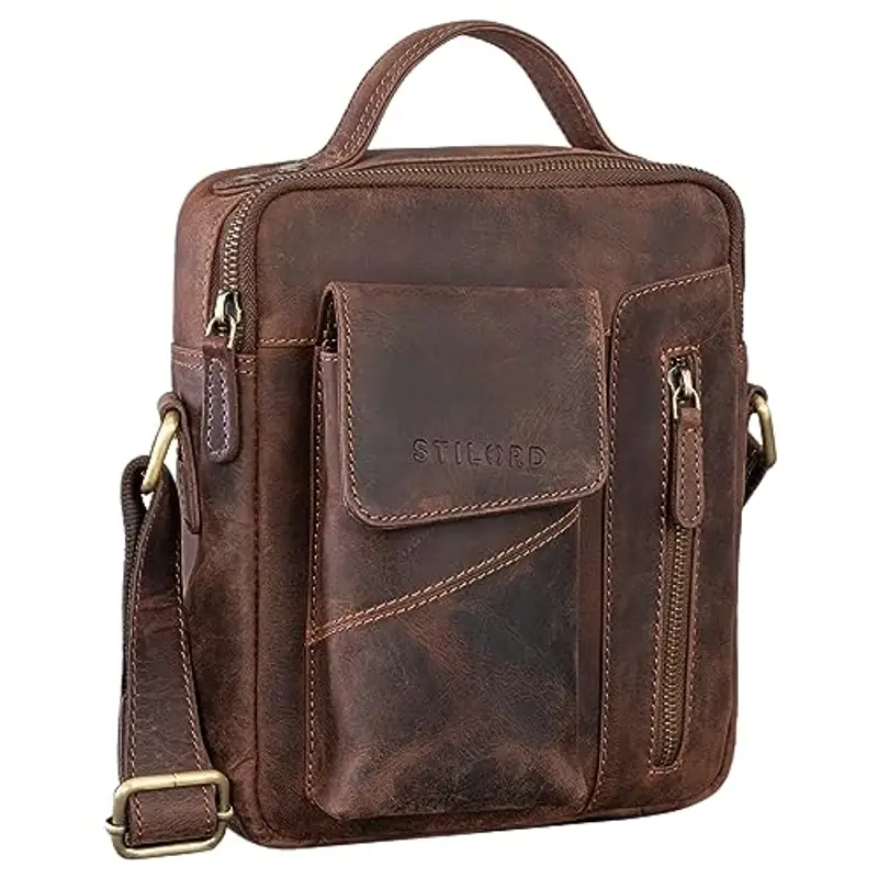 STILORD Borsa messenger Uomo Marrone 1570735
