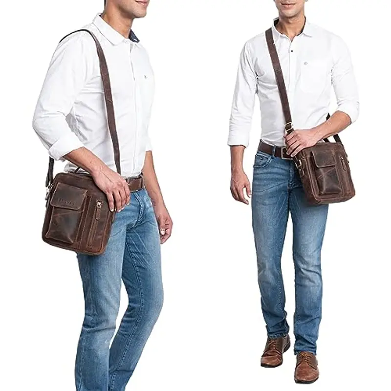 STILORD Borsa a tracolla Uomo Marrone 1570735 miniatura 2