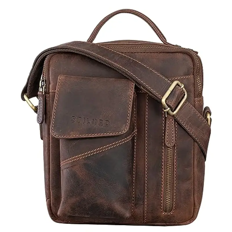 STILORD Borsa a tracolla Uomo Marrone 1570735 miniatura 3