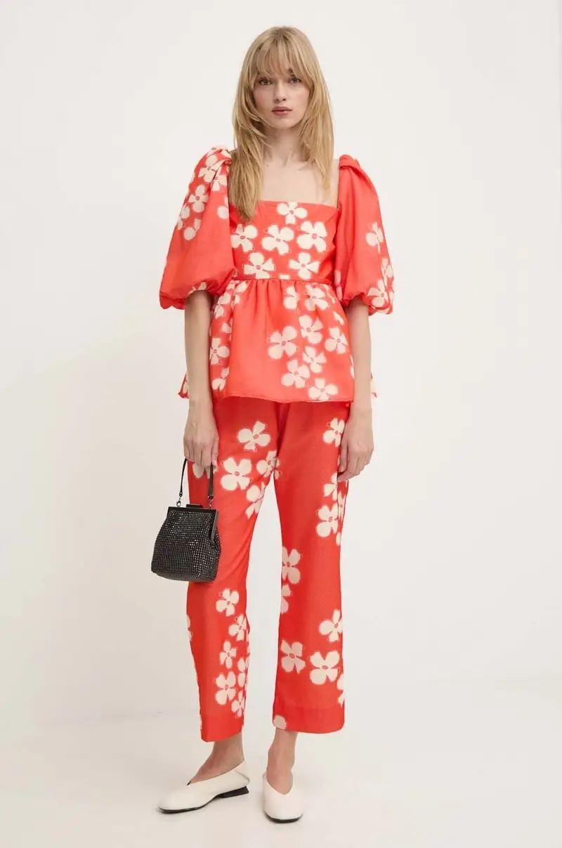 camicetta donna colore arancione SG5967 miniatura 2